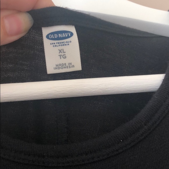 Old Navy Black Pull Over Black Crew Dress - Picture 4 of 7